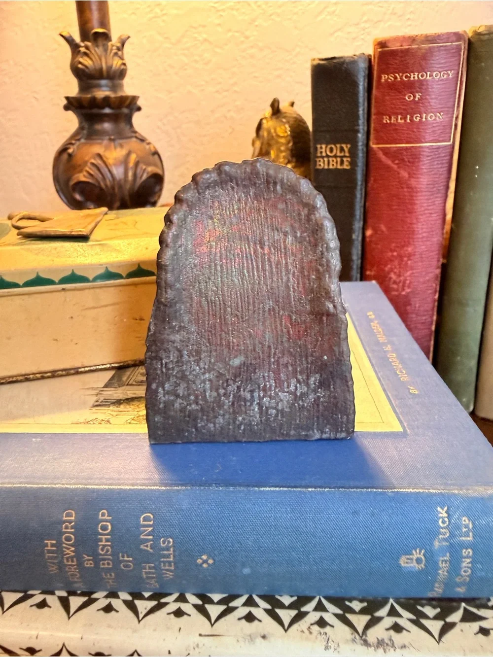😎3/$20‼️Vintage Native American Chief Bust with Oklahoma Badge